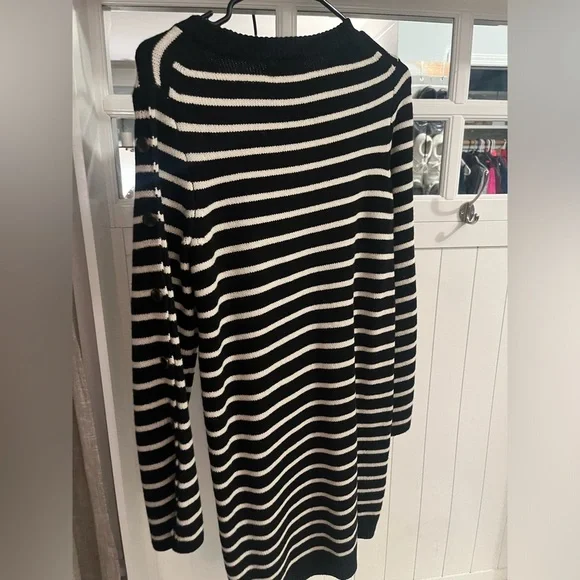 NWT madewell striped wool sweater dress - Picture 4 of 5